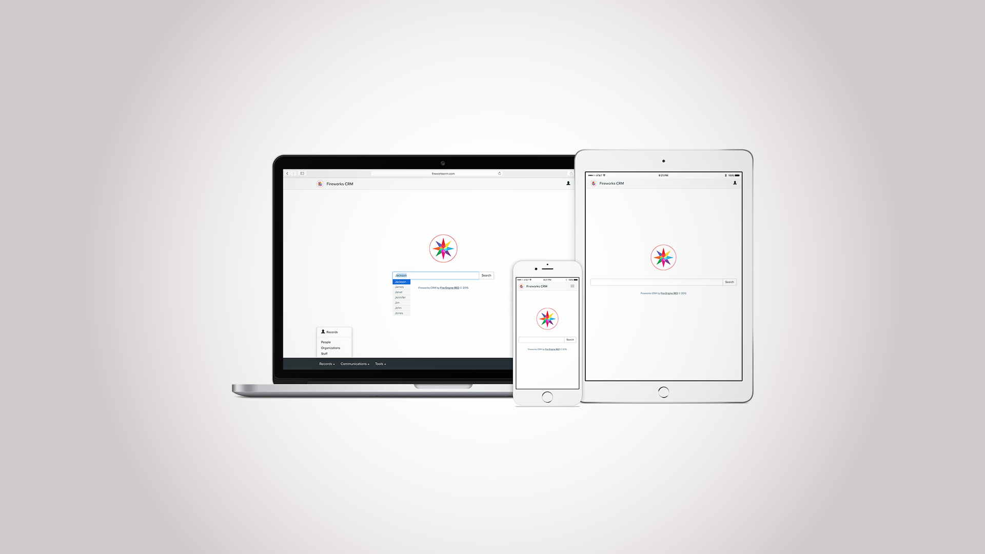 UX Design - Fireworks CRM